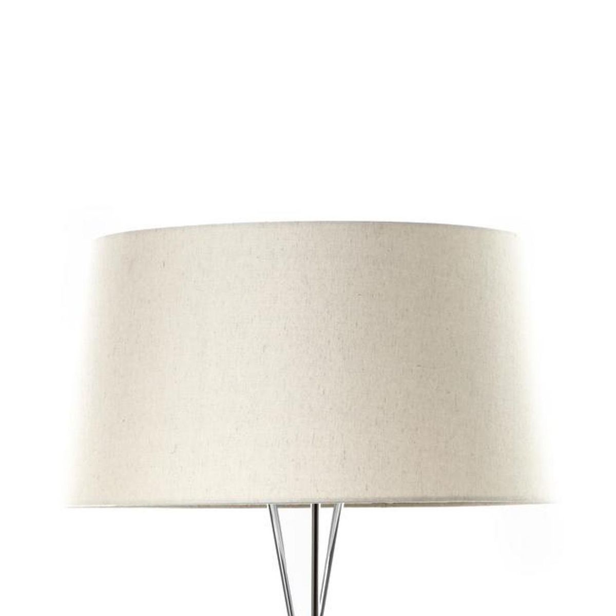 DISEÑO 3 - Lámpara de Pie Trípode Cromo Gris 65x175 cm