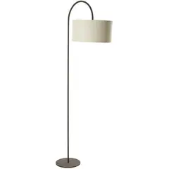 HOMY - Lámpara de Pie Curva Óxido Café 30x180 cm