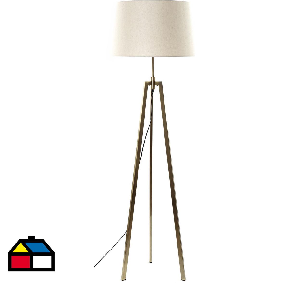 DISEÑO 3 - Lámpara de Pie Treo Bronce Amarillo 50x170 cm