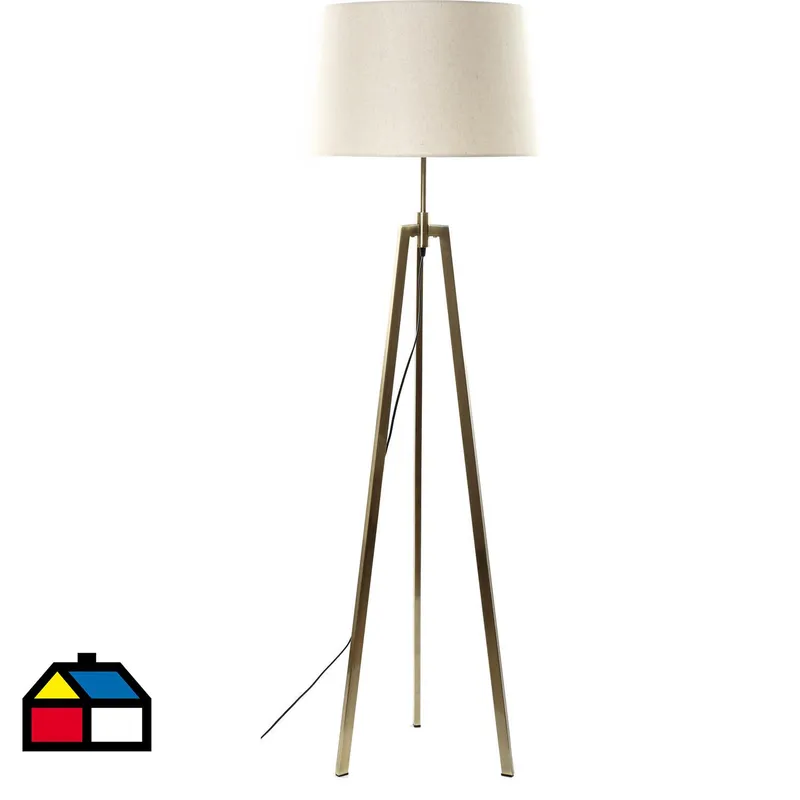 DISEÑO 3 - Lámpara de Pie Treo Bronce Amarillo/Dorado 50x170 cm