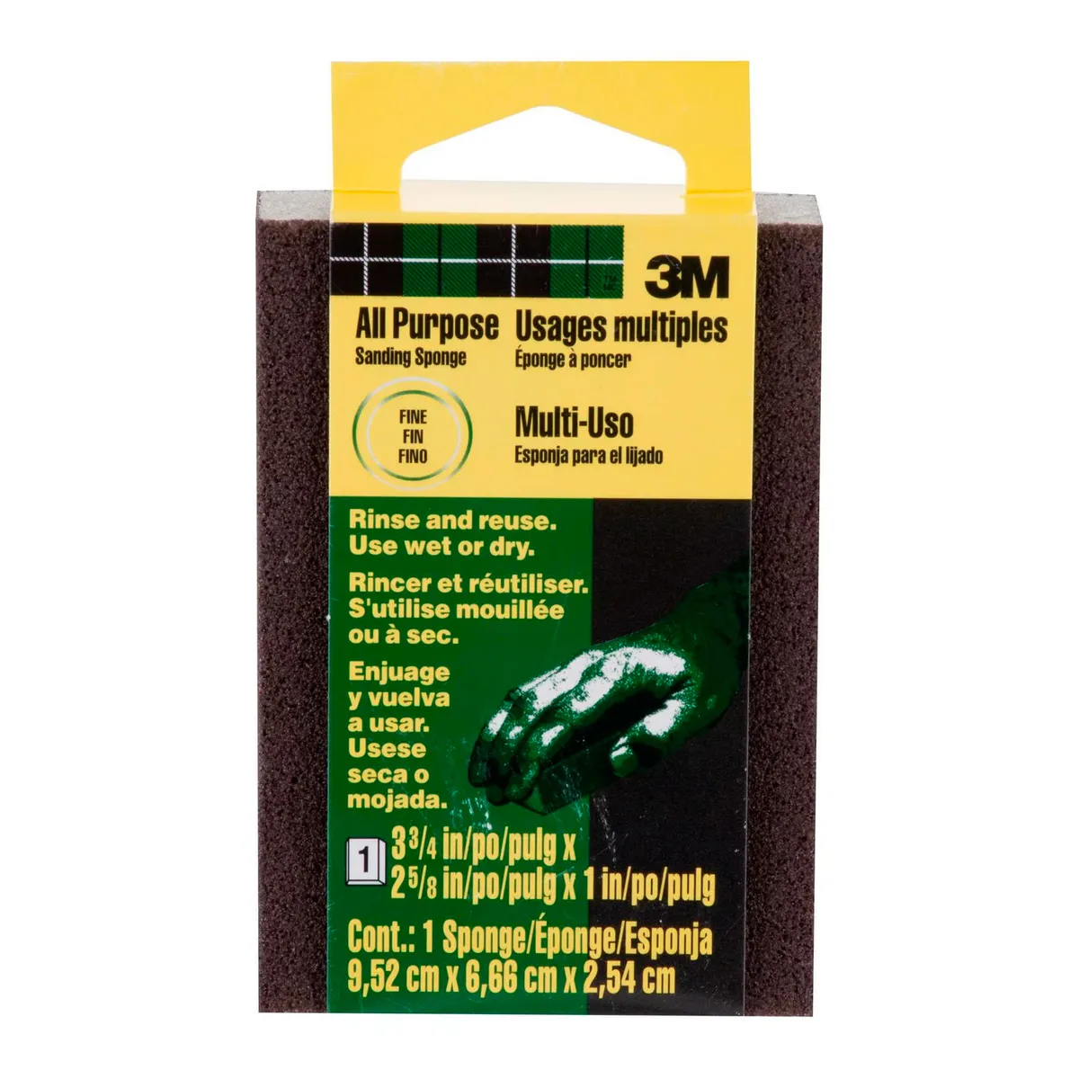 3M - Lija Esponja Grano Fino Multi-Uso