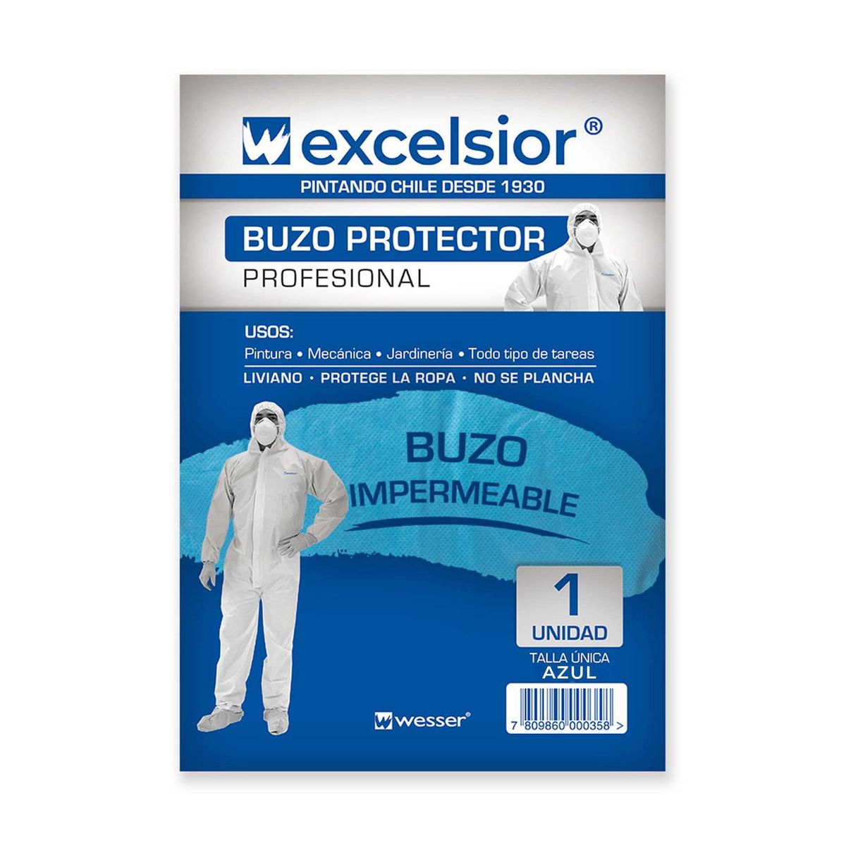 EXCELSIOR - Buzo Protector Excelsior Azul