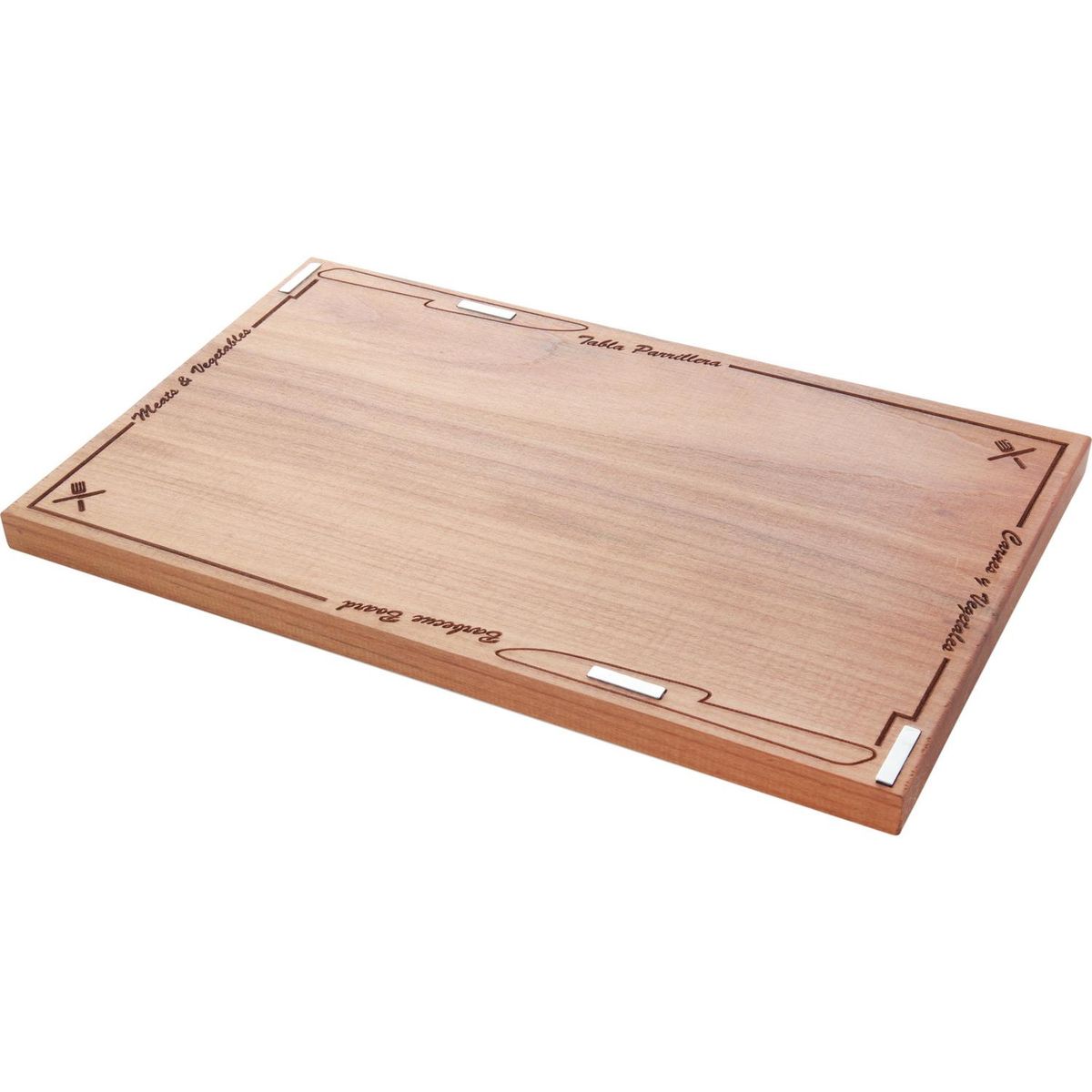 DECOLIMITE - Tabla para picar madera raulí 40x24 cm, con imanes incrustados