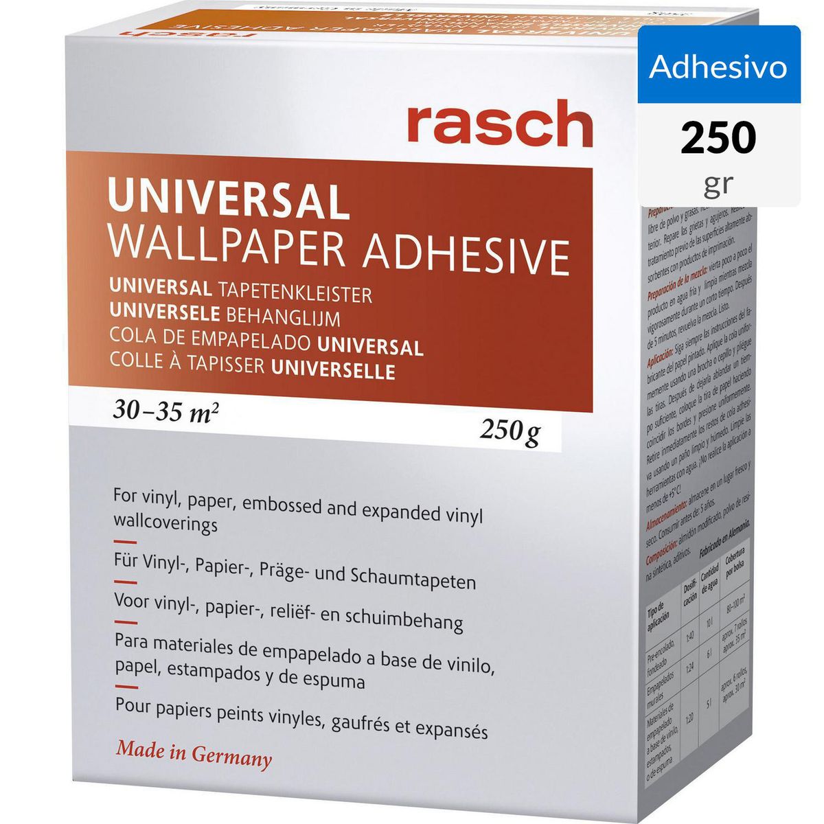 RASCH - Adhesivo para papel mural universal Rasch 250 gr
