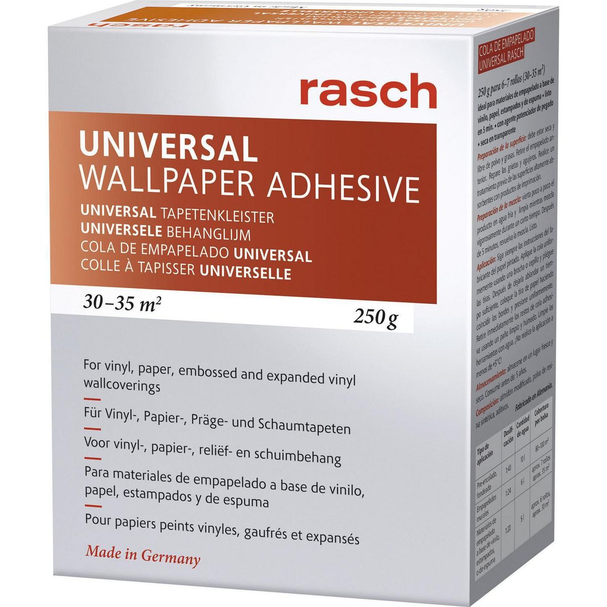 RASCH - Adhesivo para papel mural universal Rasch 250 gr