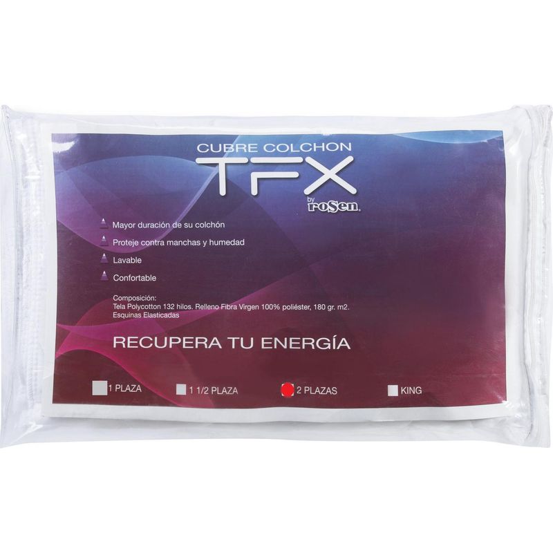 ROSEN - Cubre colchón tfx 2 plazas blanco