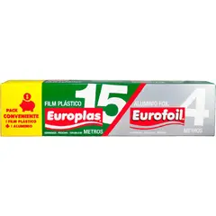 EUROPLAS - Pack Film PVC 15 m + 4 m aluminio