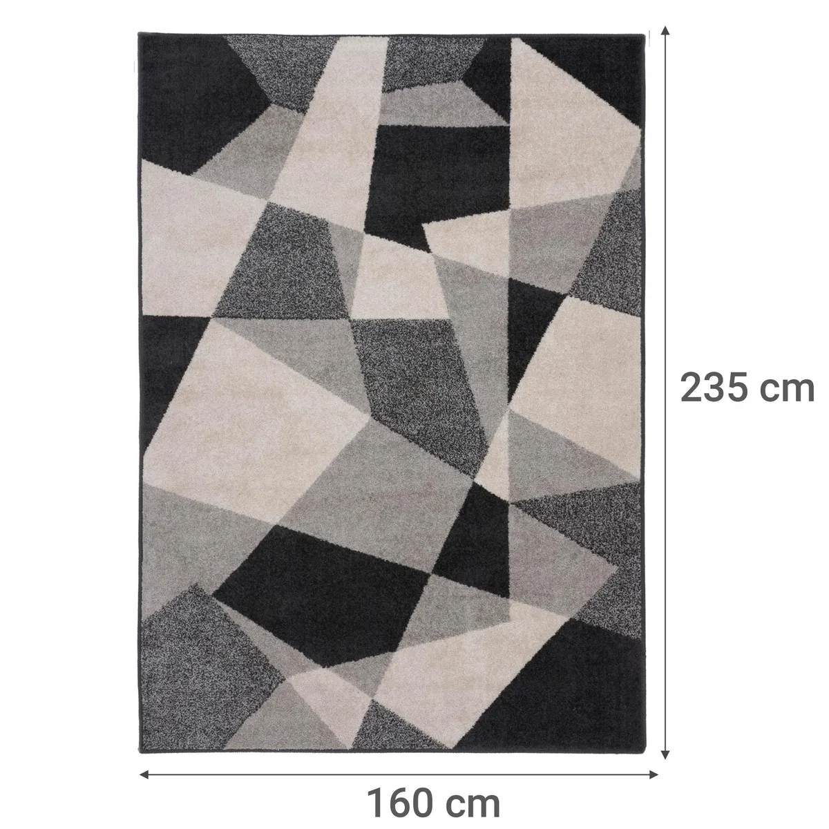 Alfombra Living Lotto Blocks Gris, marca JUST HOME COLLECTION - Foto 2