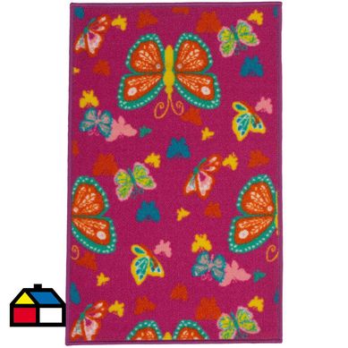 Alfombra Mariposas 50x80 cm multicolor
