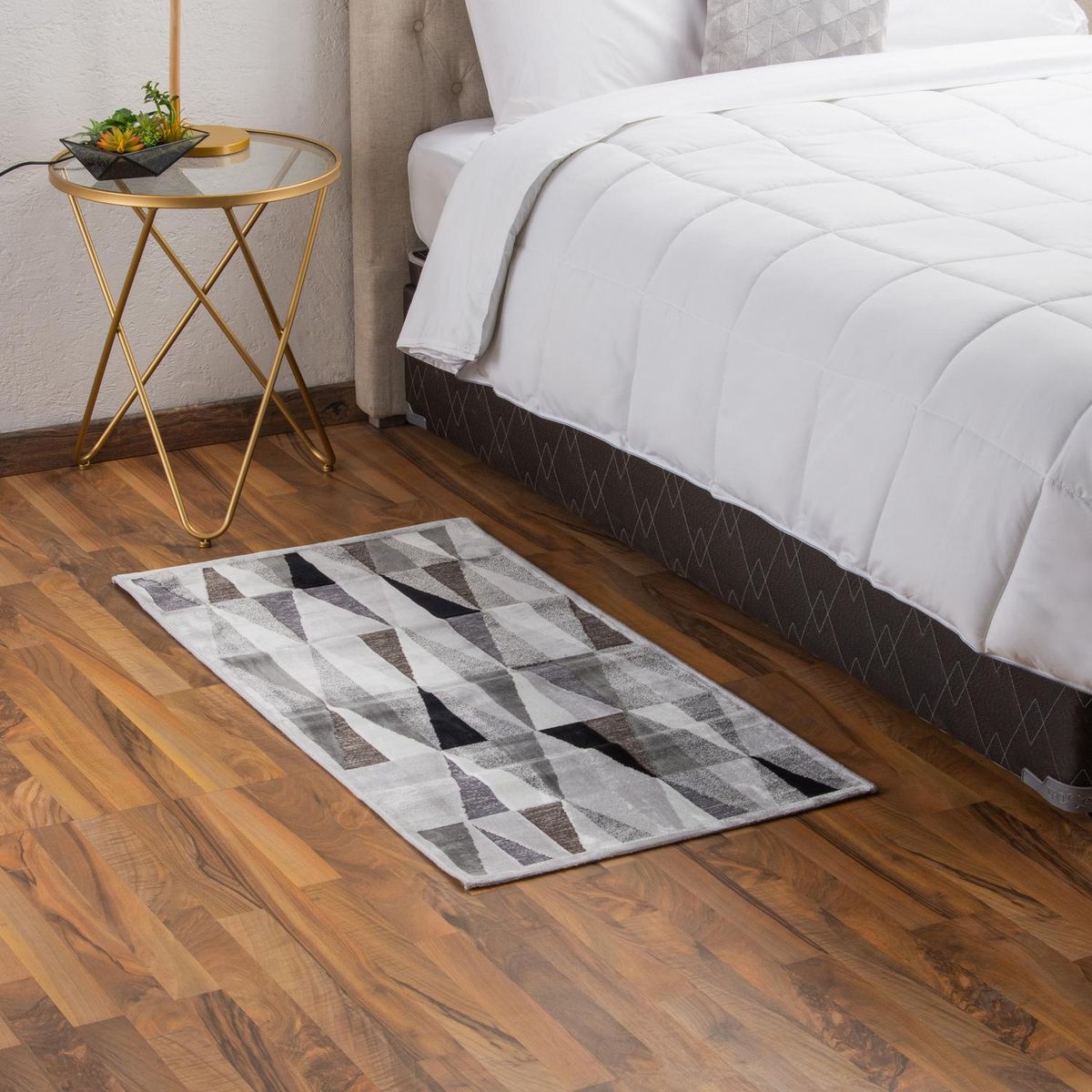 JUST HOME COLLECTION - Bajada de Cama Seychelles 65x120 cm Polipropileno Gris