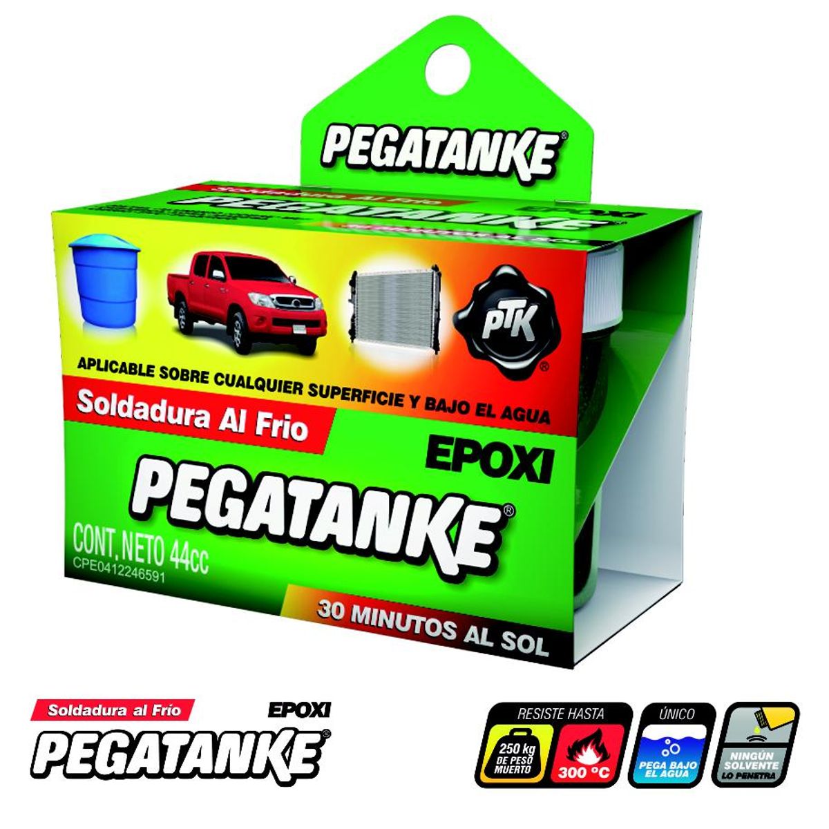 PEGATANKE - Soldadura epóxica en frío negro