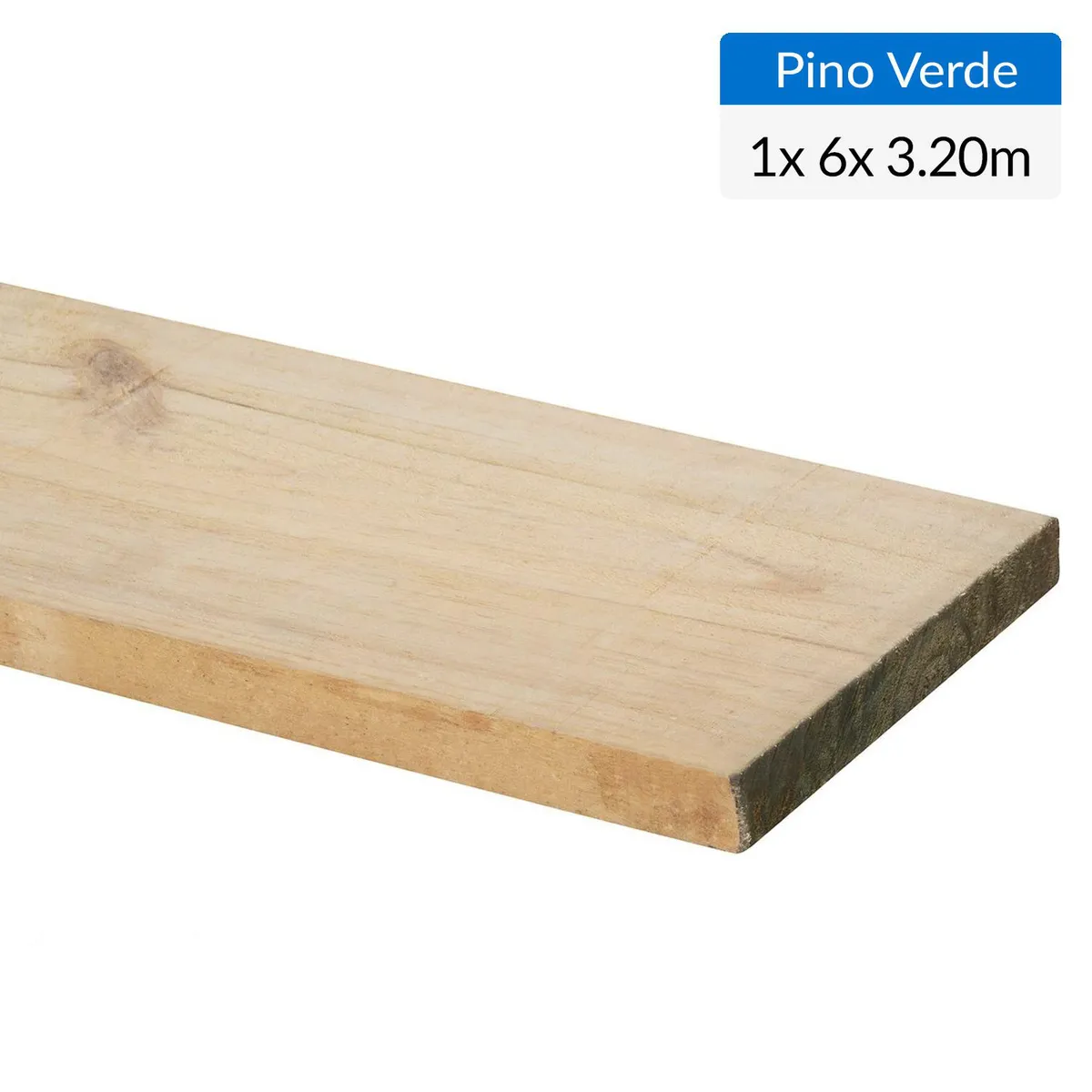 GENERICO - Pino Dimensionado Verde 1x6 3,2 m