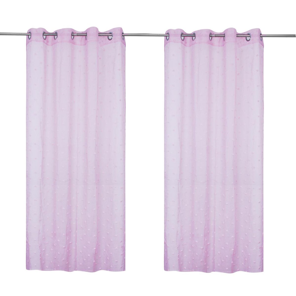 JUST HOME COLLECTION - Velo pompom 140x220 cm rosa