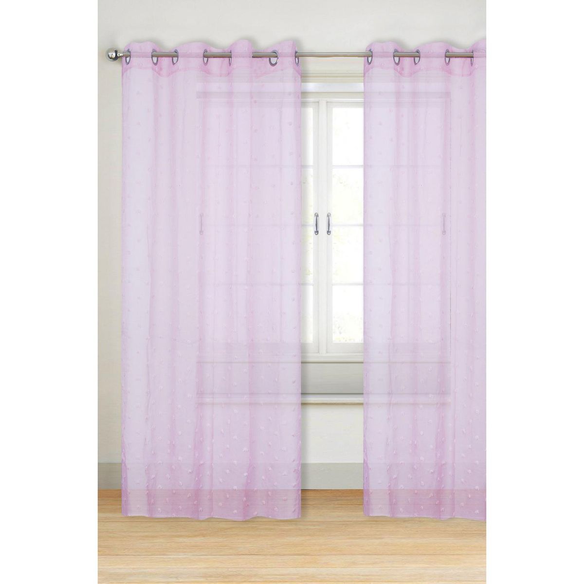 JUST HOME COLLECTION - Velo pompom 140x220 cm rosa