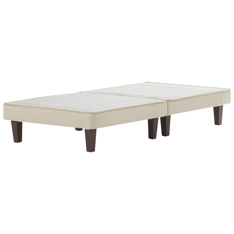 Base Dividida con Patas 1 plaza Gris