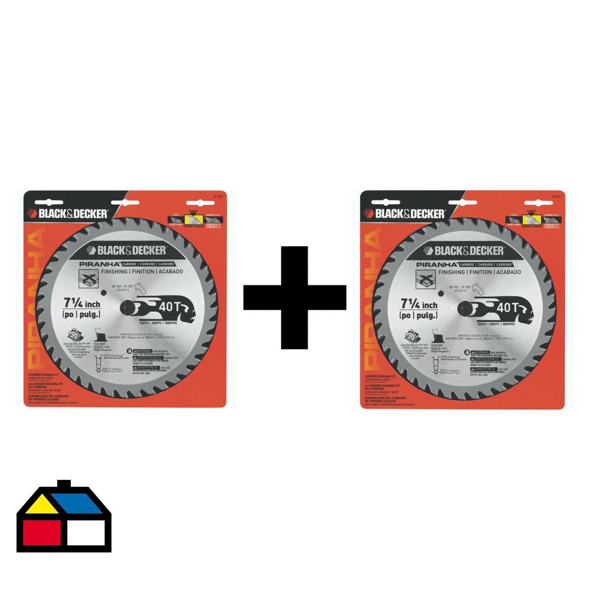 BLACK+DECKER - Pack 2 Discos Sierra 7 1/4