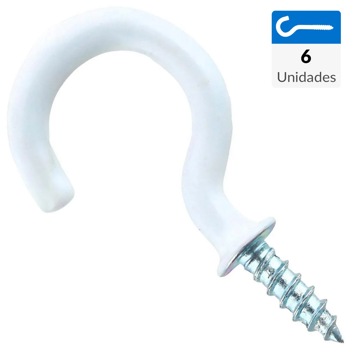 FIXSER - Soportes colgantes multiuso 18x33 mm 6 unidades