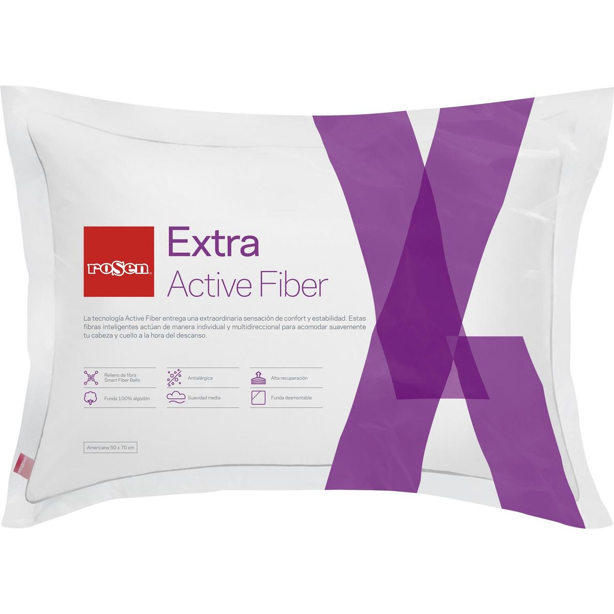 ROSEN - Almohada Extra de Poliéster para Dormir 50x70 cm