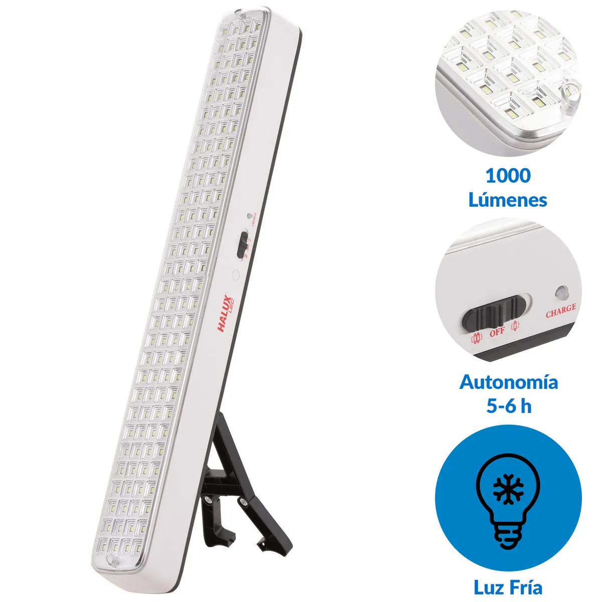 HALUX - Lámpara de emergencia 1000 LM
