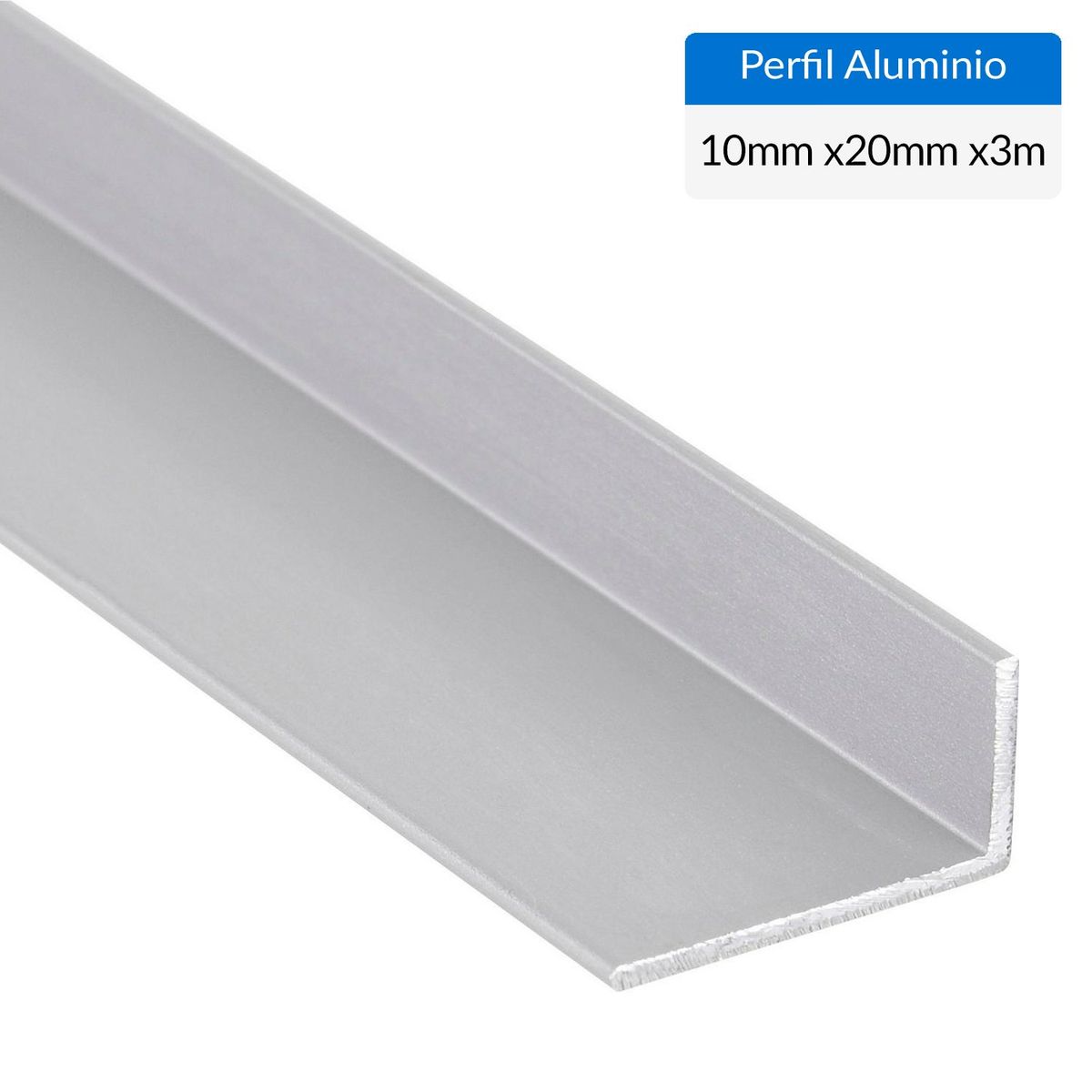 SUPERFIL - Ángulo Gris Aluminio 20x10x1,3 mm 3 m