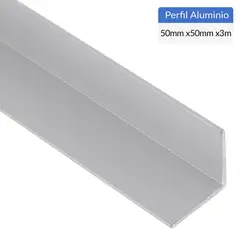 SUPERFIL - Ángulo Gris Aluminio 50x50x1,5 mm 3 m