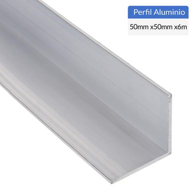 ngulo Gris Aluminio 50x3 mm 6 m