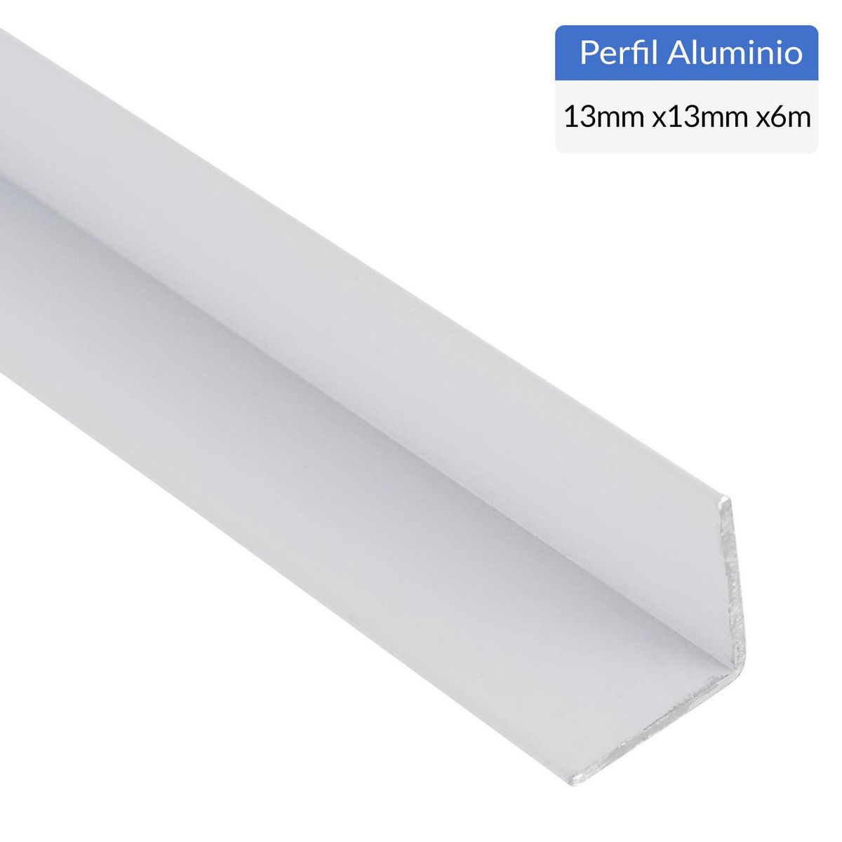 SUPERFIL - Ángulo Blanco Aluminio 13x13x1,2 mm 6 m