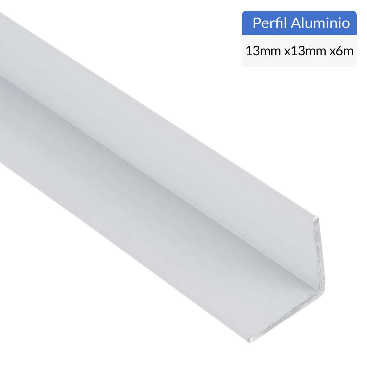 SUPERFIL - Ángulo Blanco Aluminio 13x13x1,2 mm 6 m