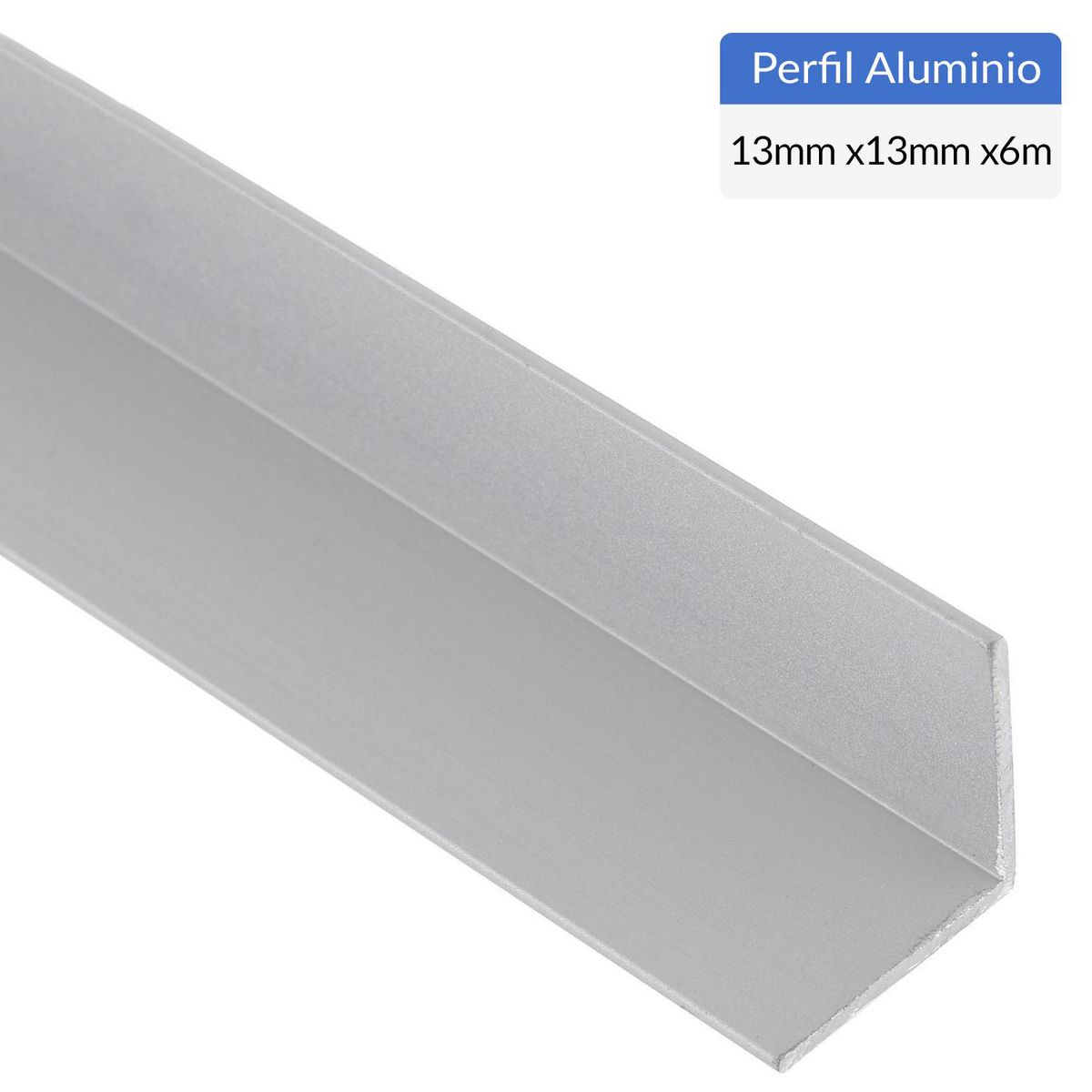 SUPERFIL - Ángulo Gris Aluminio 13x13x1,2 mm 6 m