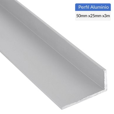ngulo Gris Aluminio 50x3 mm 3 m