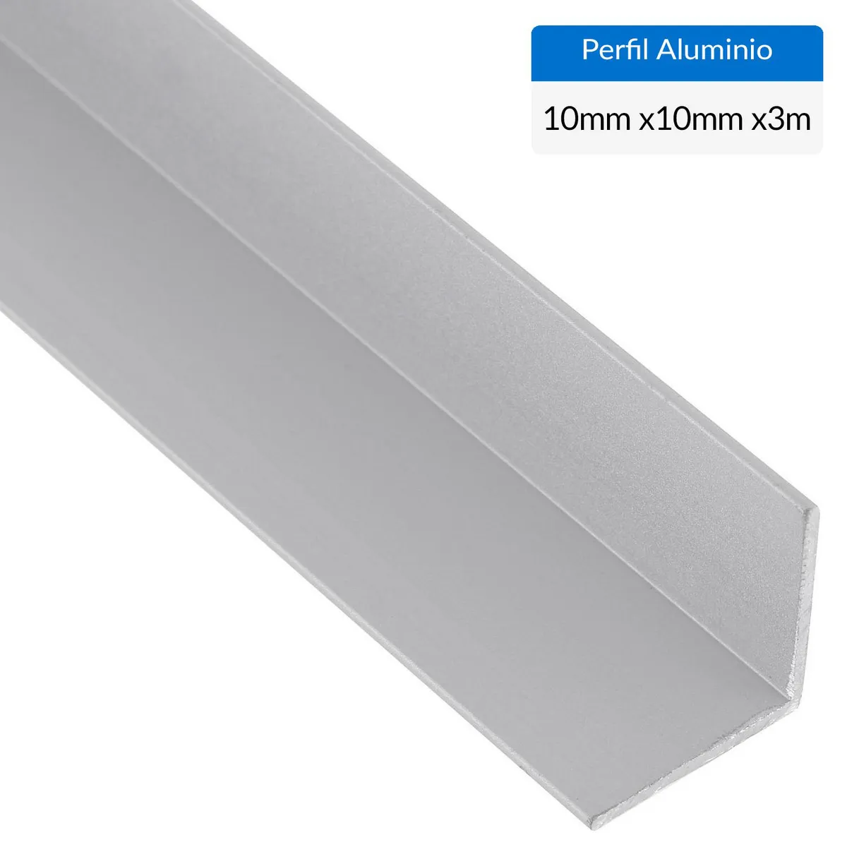 SUPERFIL - Ángulo Gris Aluminio 10x10x1 mm 3 m