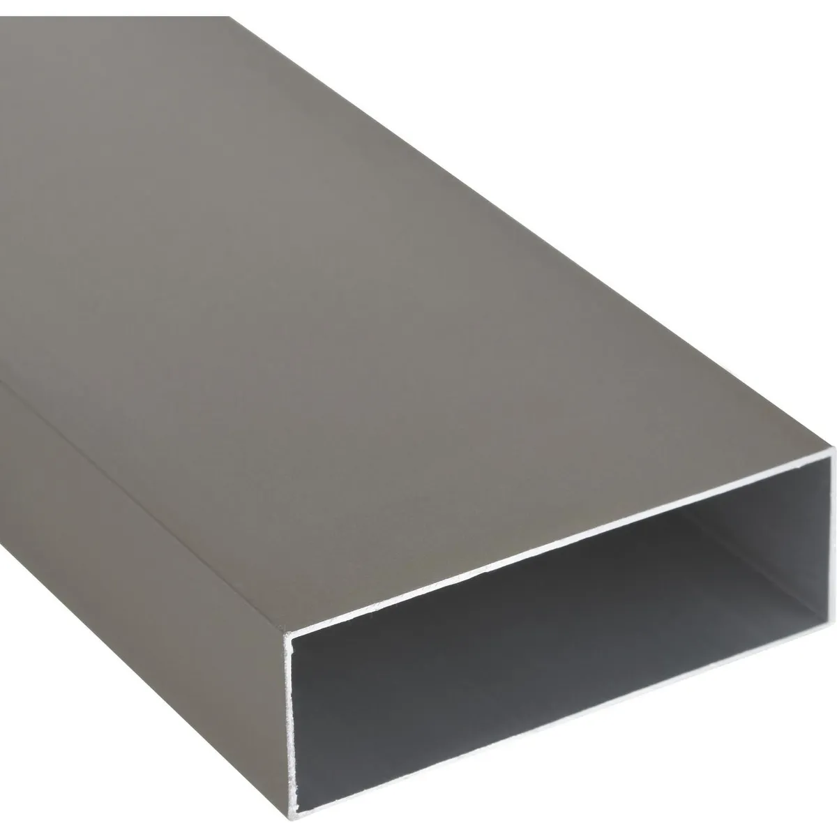 SUPERFIL - Perfil Tubular Gris Aluminio 75x25x1 mm 3 m