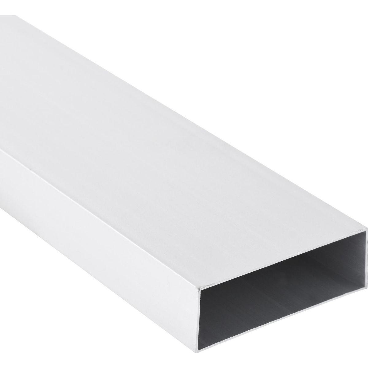 METALCON - Perfil Rectangular Blanco Aluminio 75x25x1 mm 3 m