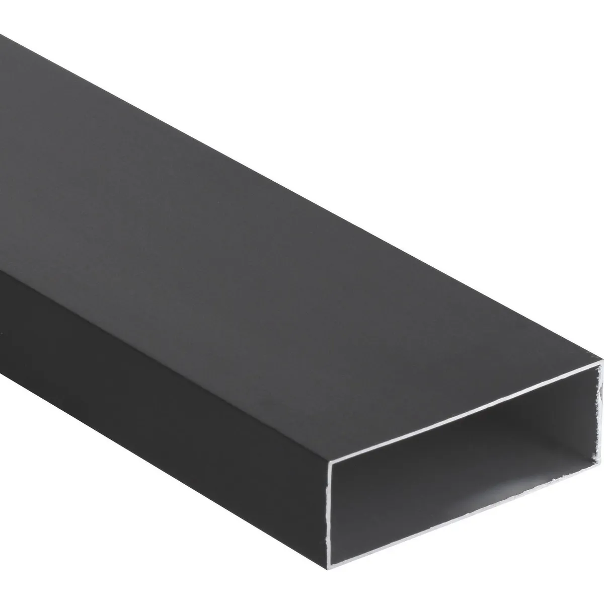 SUPERFIL - Perfil Tubular Negro Aluminio 75x25x1 mm 3 m