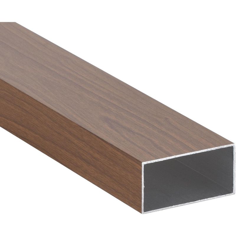 SUPERFIL - Perfil Tubular Café Aluminio 60x30x1,2 mm 3 m