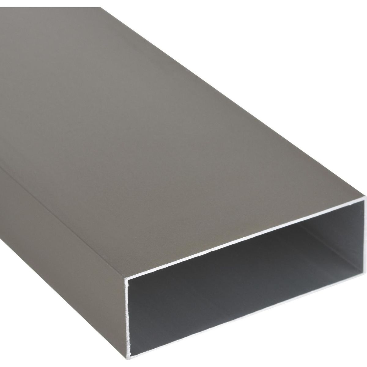 SUPERFIL - Perfil Tubular Gris Aluminio 66x20x1 mm 6 m