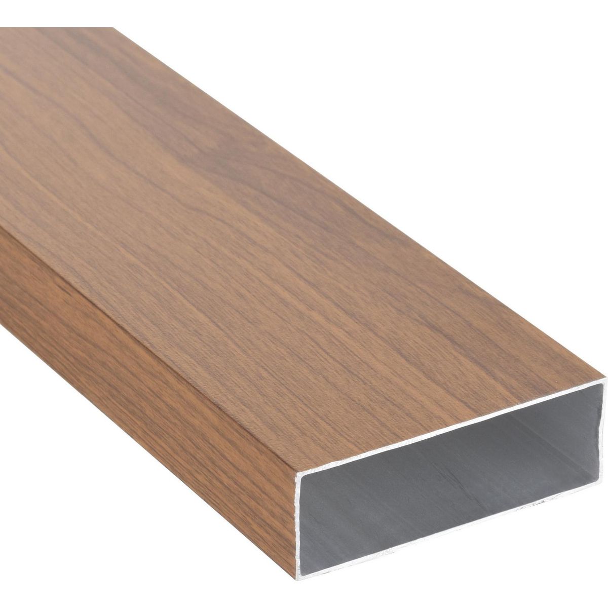 SUPERFIL - Perfil Tubular Café Aluminio 75x25x1 mm 6 m