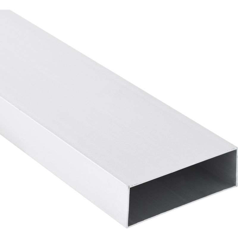 GENERICO - Perfil Rectangular Blanco Aluminio 75x25x1 mm 6 m