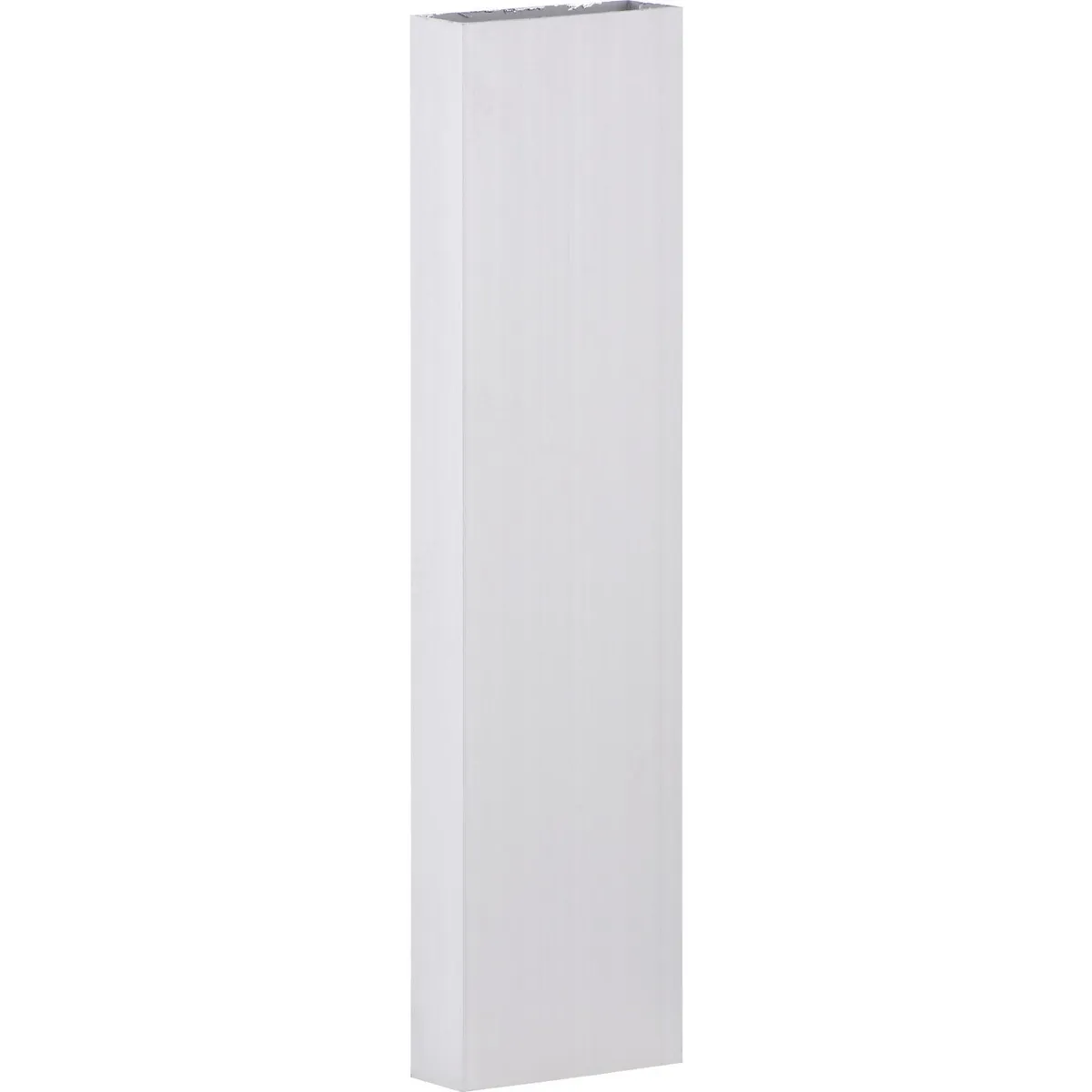 METALCON - Perfil Rectangular Blanco Aluminio 75x25x1 mm 6 m