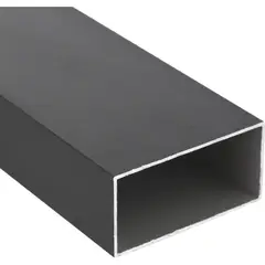SUPERFIL - Perfil Tubular Negro Aluminio 100x50x1,5 mm 6 m