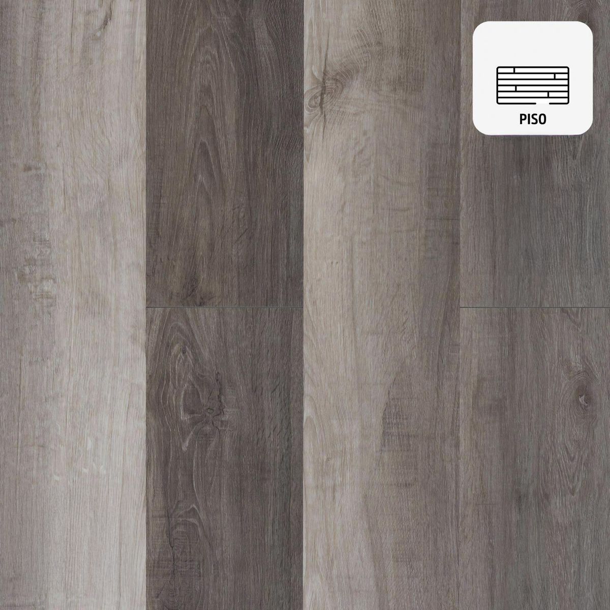HOLZTEK - SPC 4 mm 18x122 cm Aok Light Gris. 2.2 m2