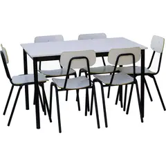 AGM - Mesa casino 120x76 cm blanco
