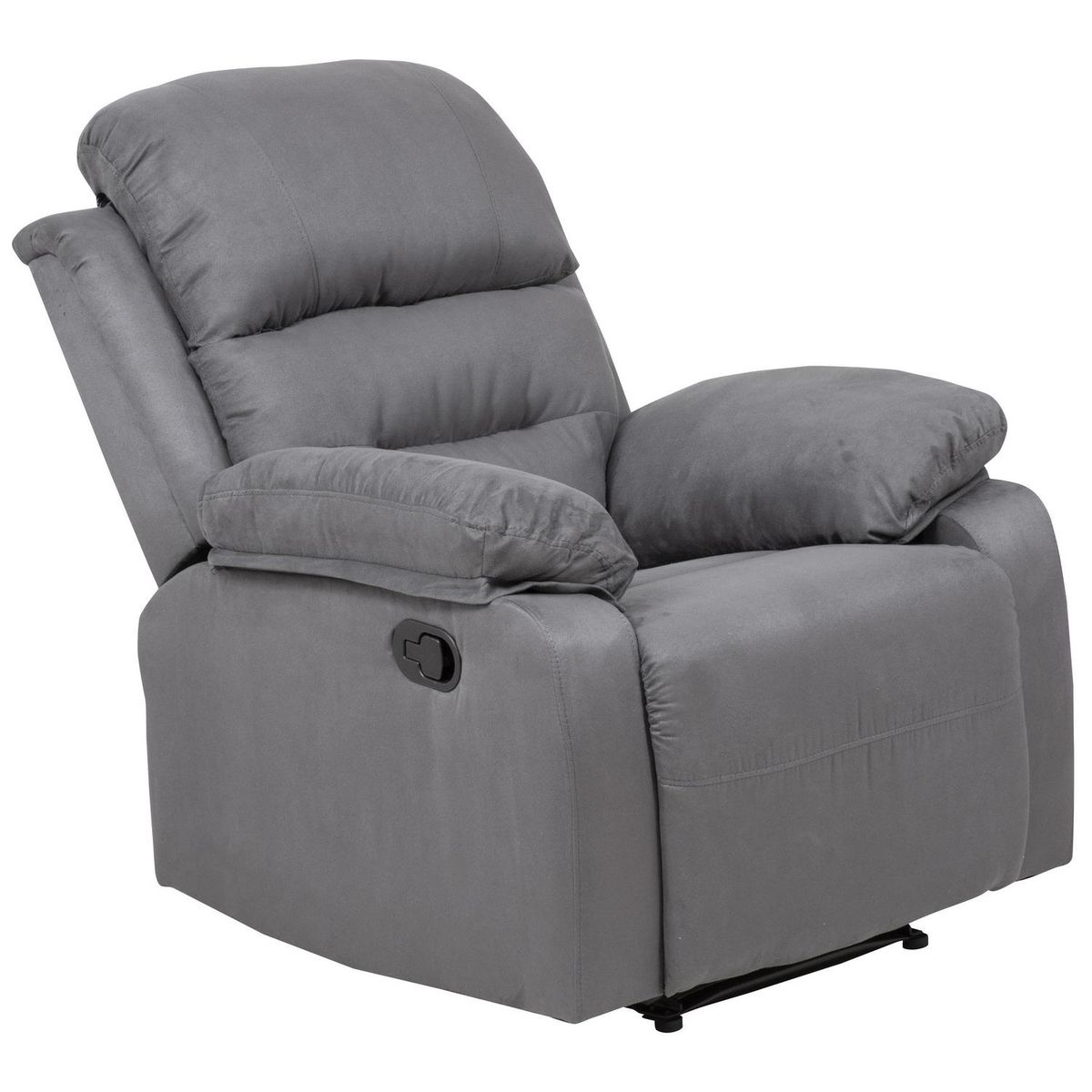 JUST HOME COLLECTION - Sillón Reclinable 1 cuerpo Microfibra 83x95x98 cm Gris