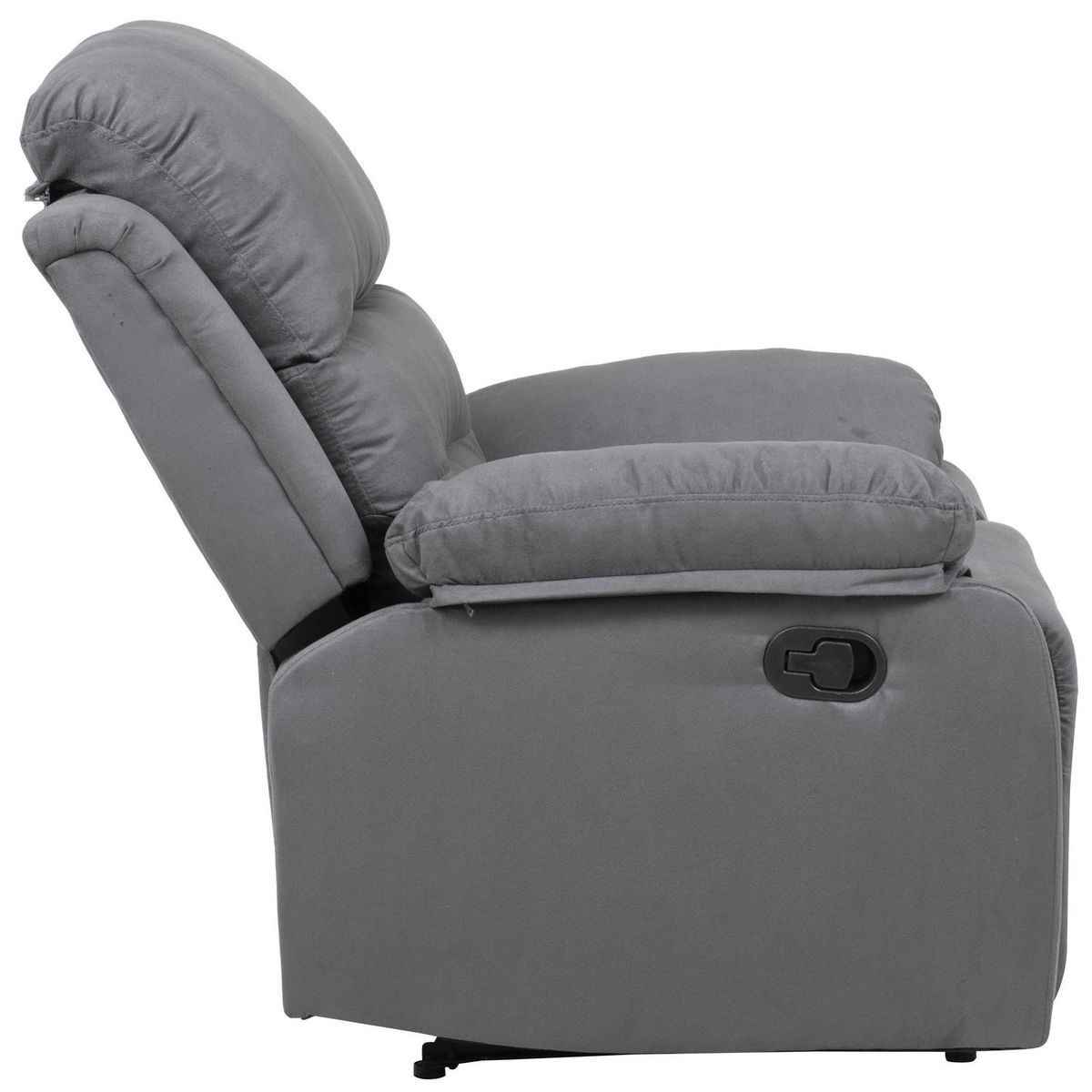 JUST HOME COLLECTION - Sillón Reclinable 1 cuerpo Microfibra 83x95x98 cm Gris