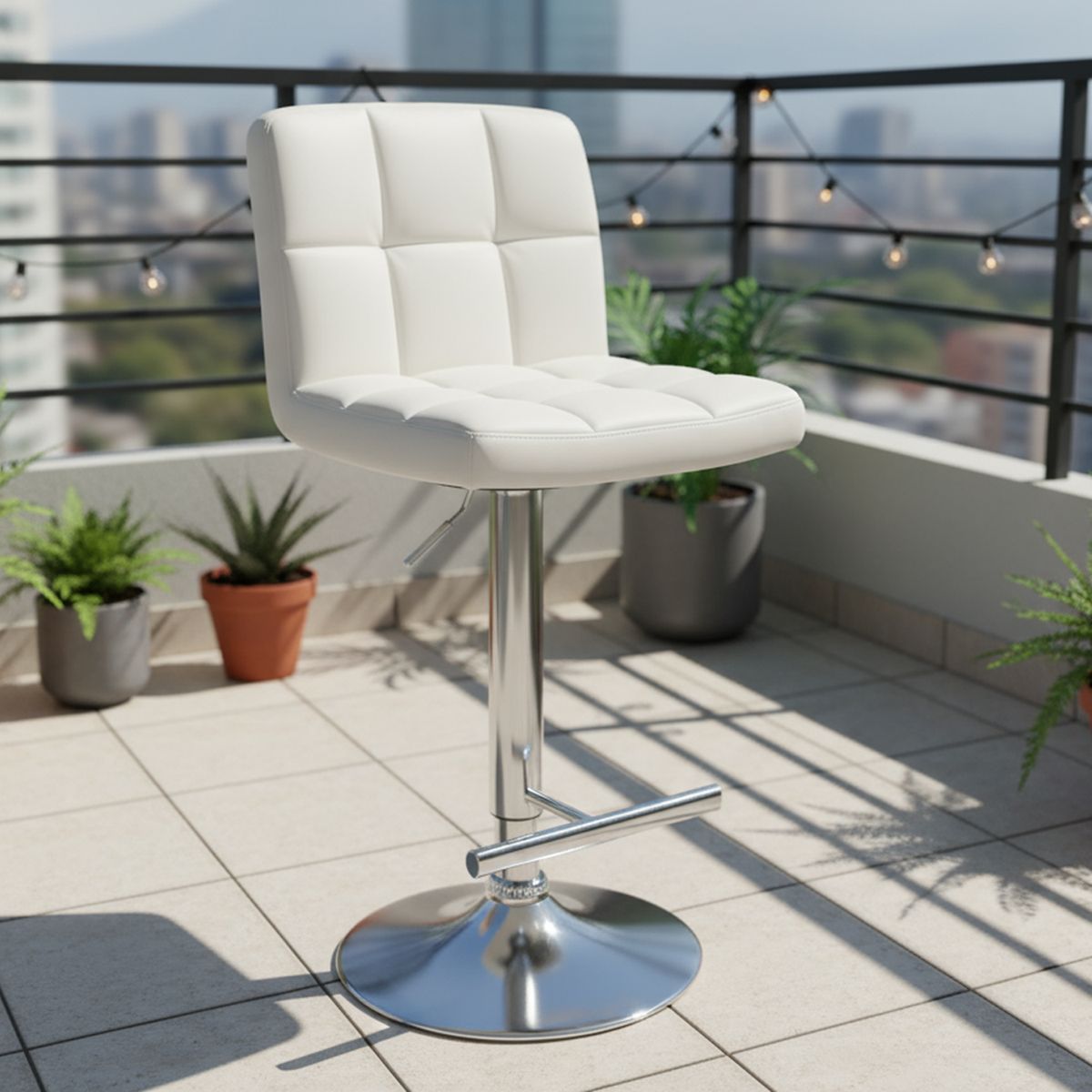 JUST HOME COLLECTION - Piso Bar Granada Blanco 92x45x48 cm