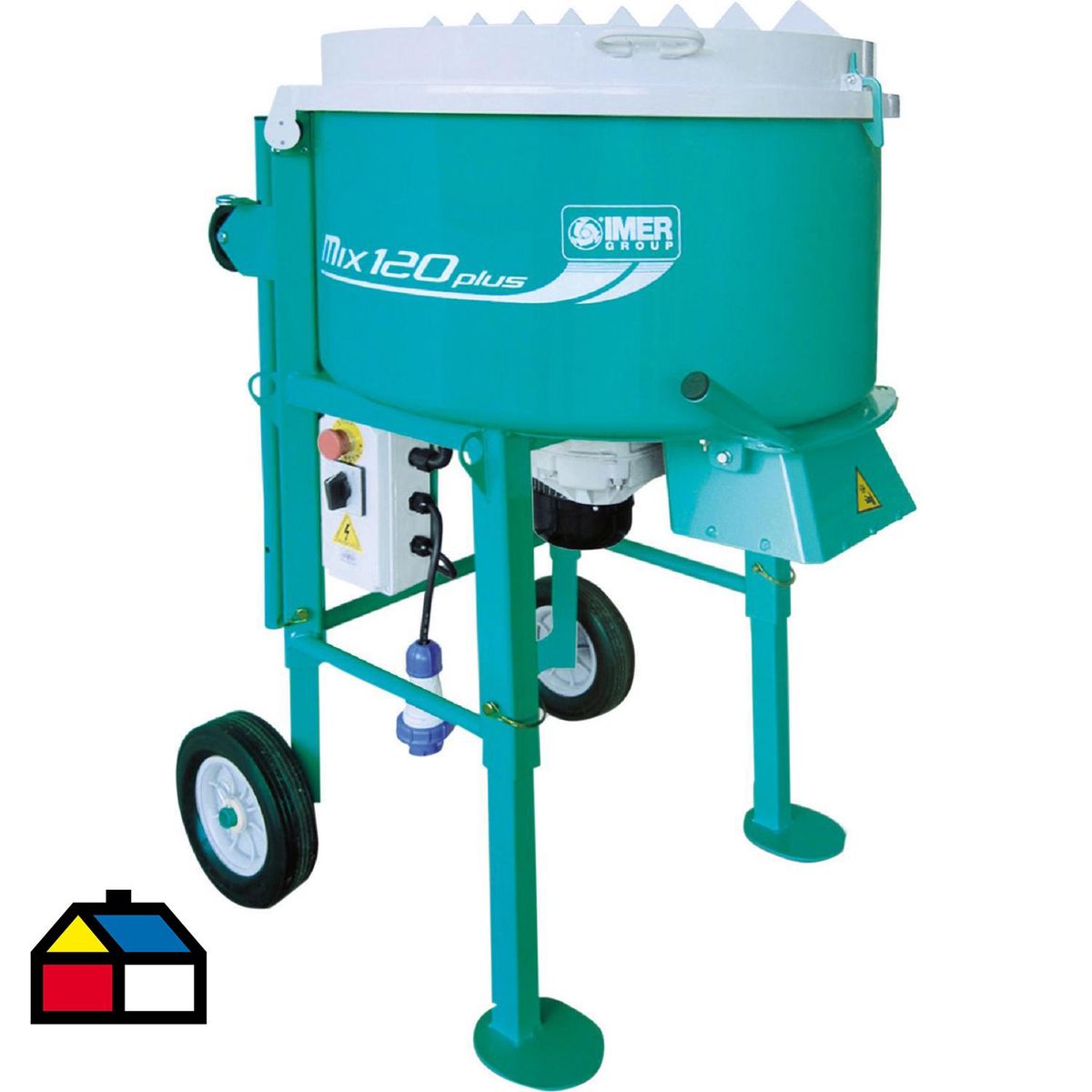 IMER - Mezcladora Planetaria para Morteros 120 Litros 1.4 kW MIX 120 PLUS