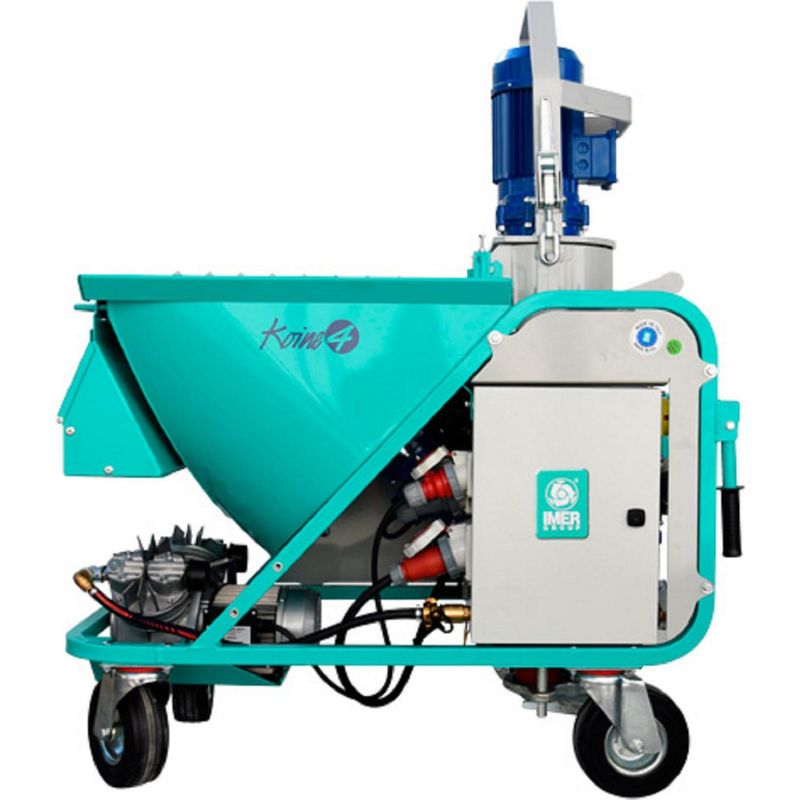 DEPER - Revocadora para Yesos/Morteros Monocapas 110 Litros 7.75 kW KOINE 4 TRIFASICA
