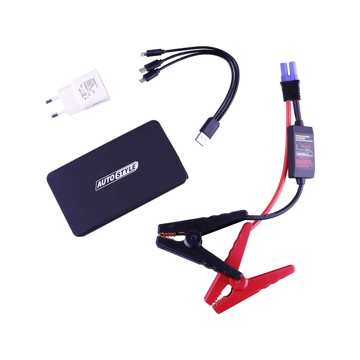 AUTOSTYLE - Partidor de Batería Autostyle 8000 Mah 12v para Auto Gasolina 3.0l