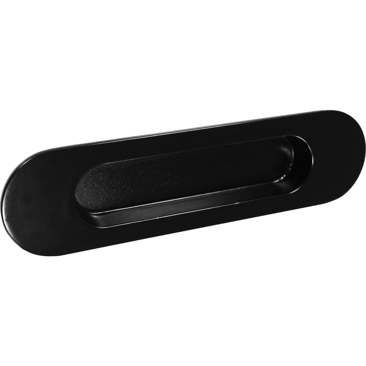 HBT - Manilla oval negro mate 107 mm