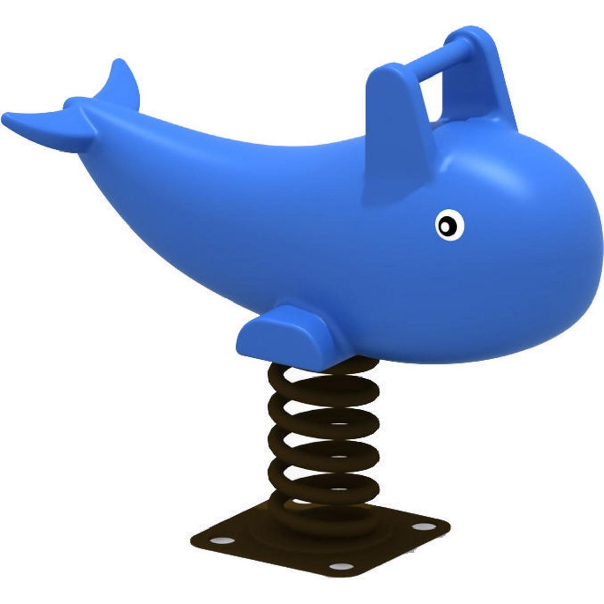 PLAYPLAZA - Juego Resorte Ballena II 42x80x76 cm Azul